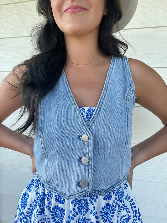 The Lexie Denim Vest